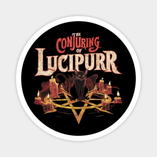 The Conjuring of Lucipurr Occult Gothic Spooky Horror Scary Magnet